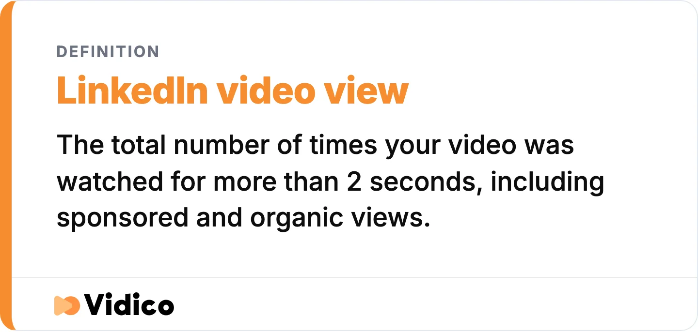 A view needs only two seconds of playback, which makes view counts a measure of exposure rather than attention.