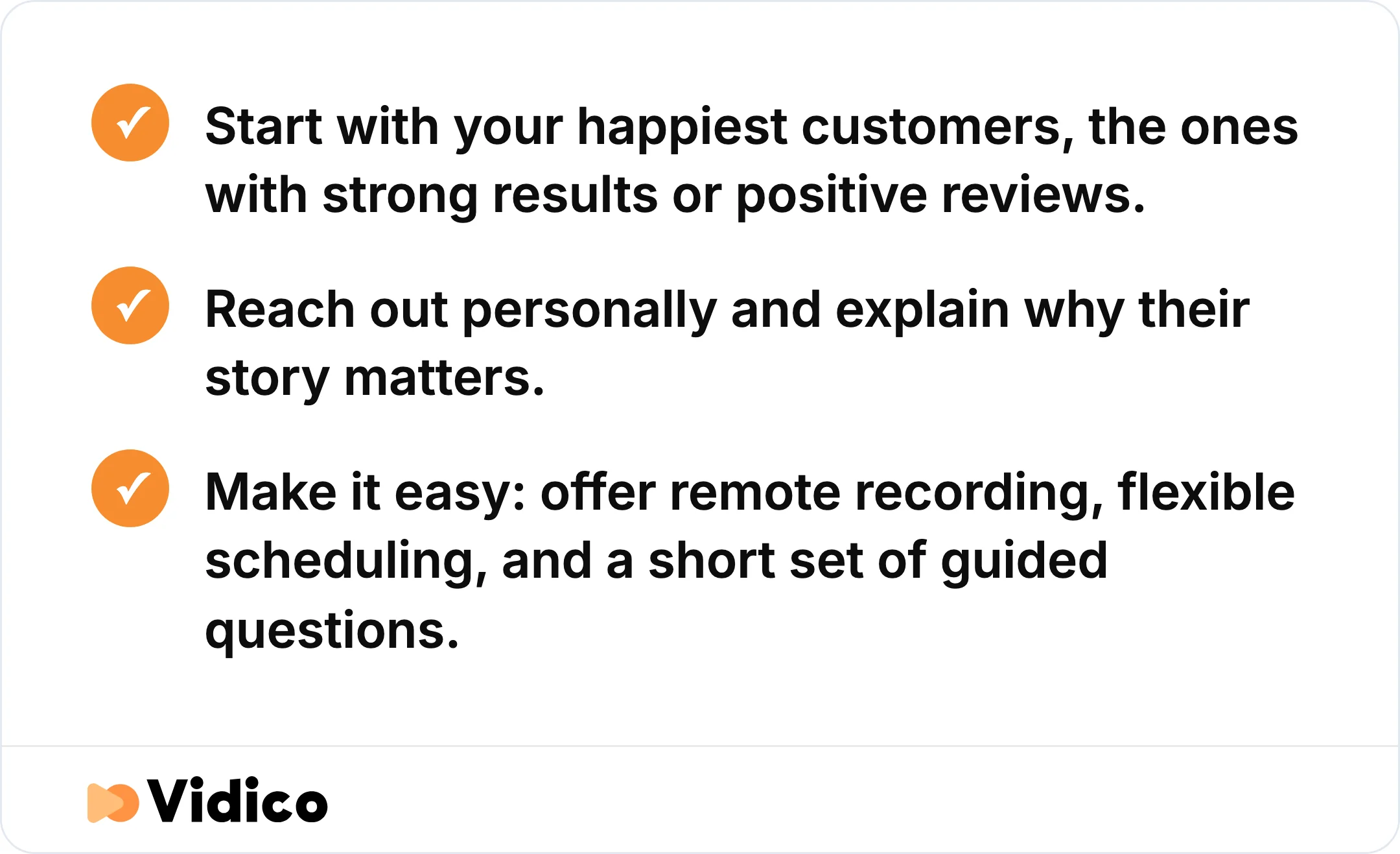 How to actually land a customer testimonial, according to the article.