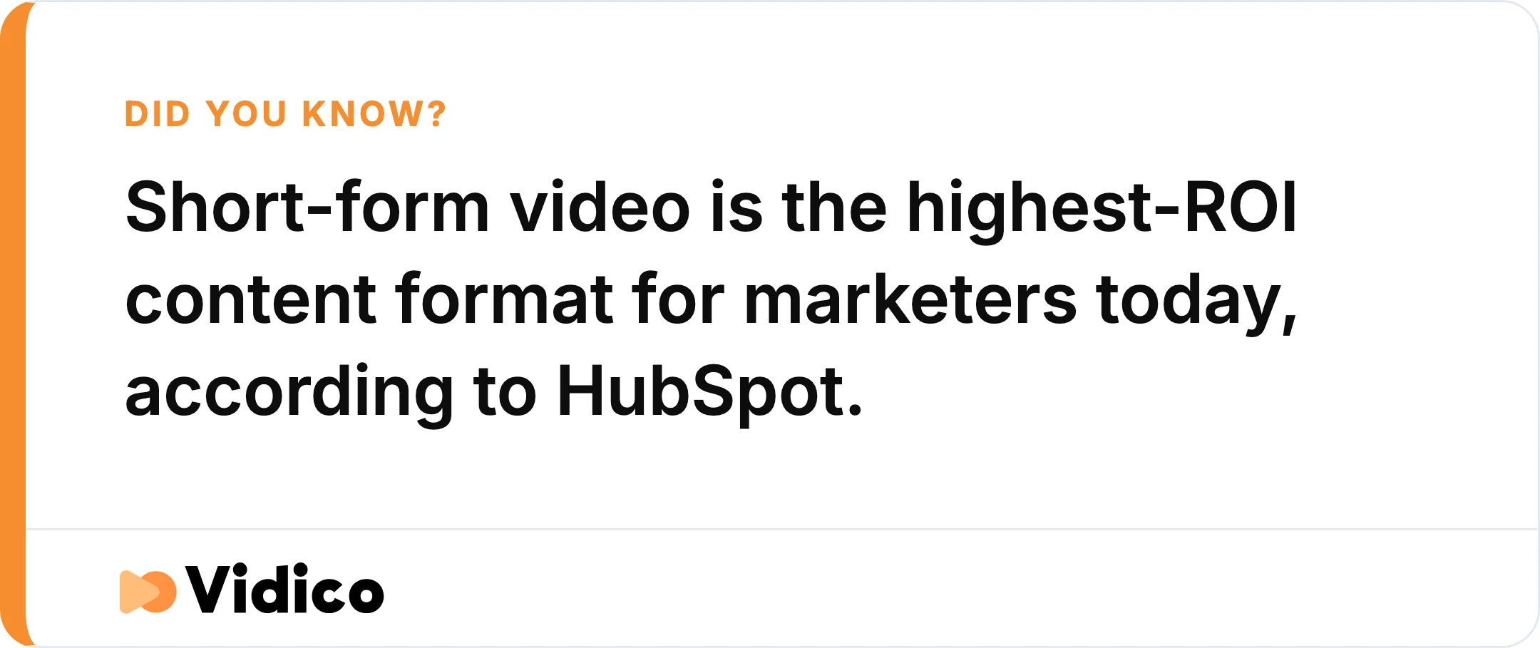 Short-form video ranks as the top ROI content format for marketers.