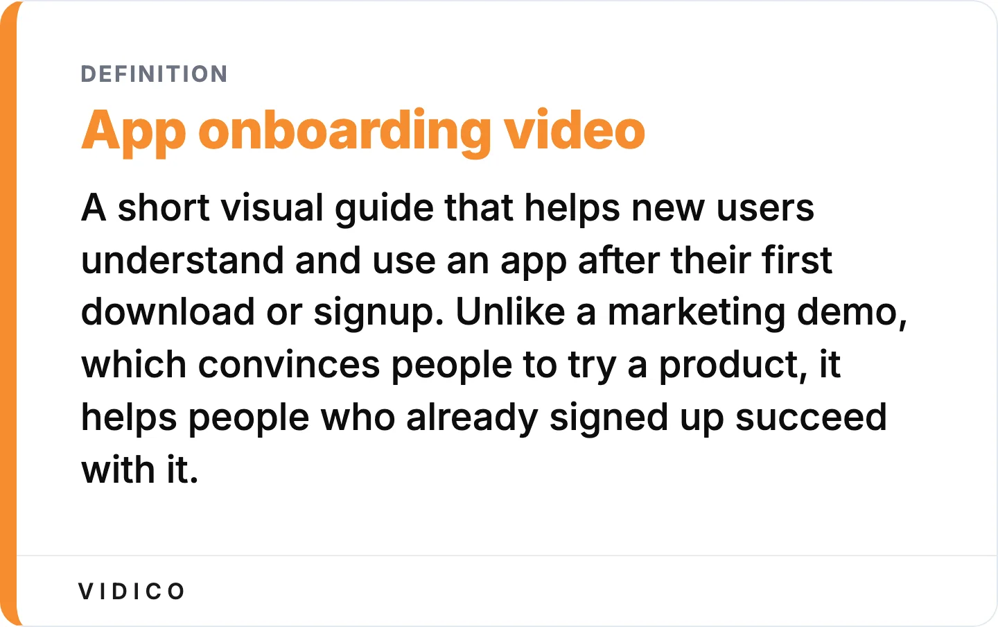 An onboarding video helps users who already signed up, not prospects deciding whether to try.