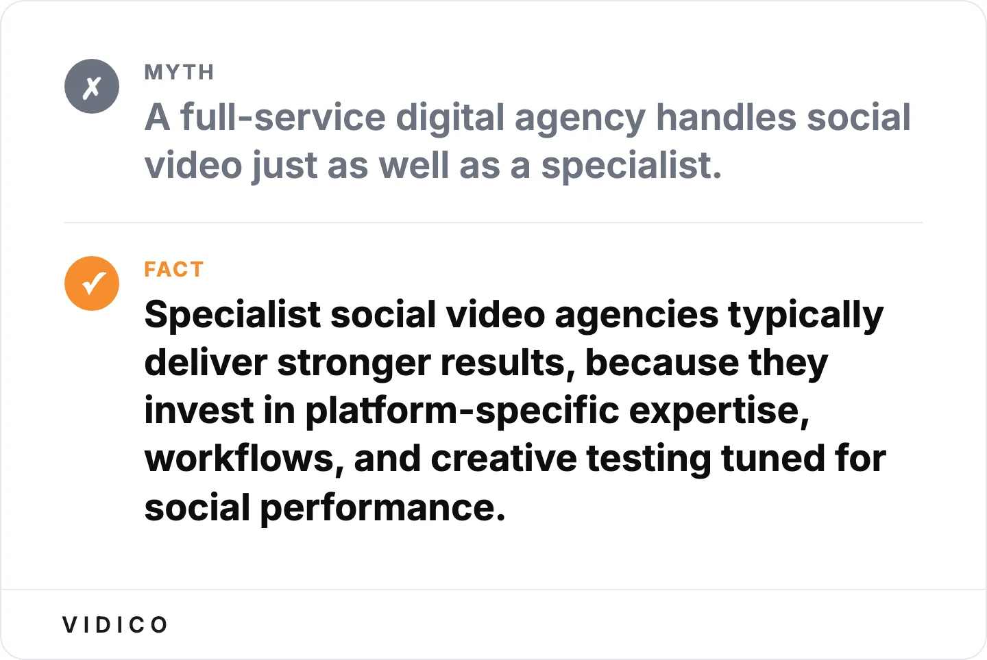 Why a specialist usually wins when social video is a primary channel.