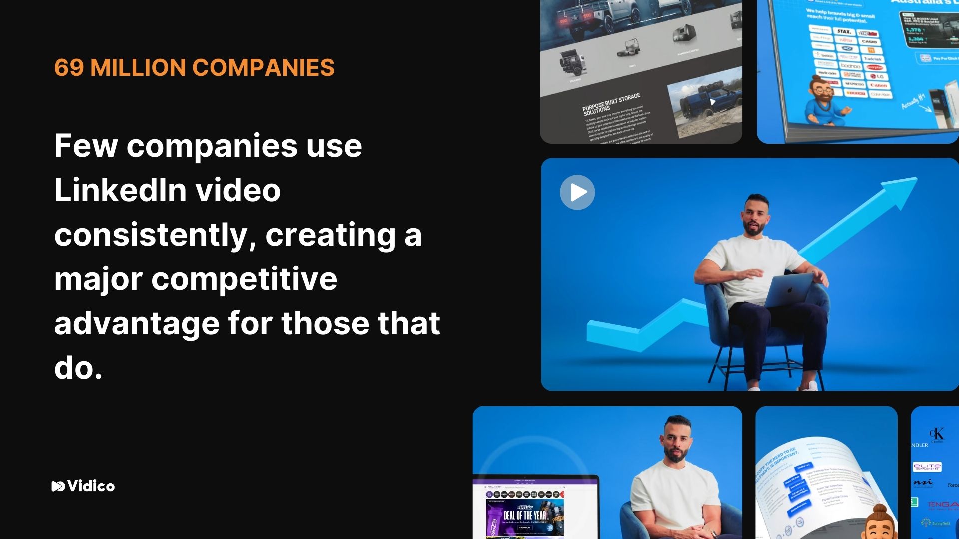 69 million companies exist on LinkedIn—less than 2% post video consistently