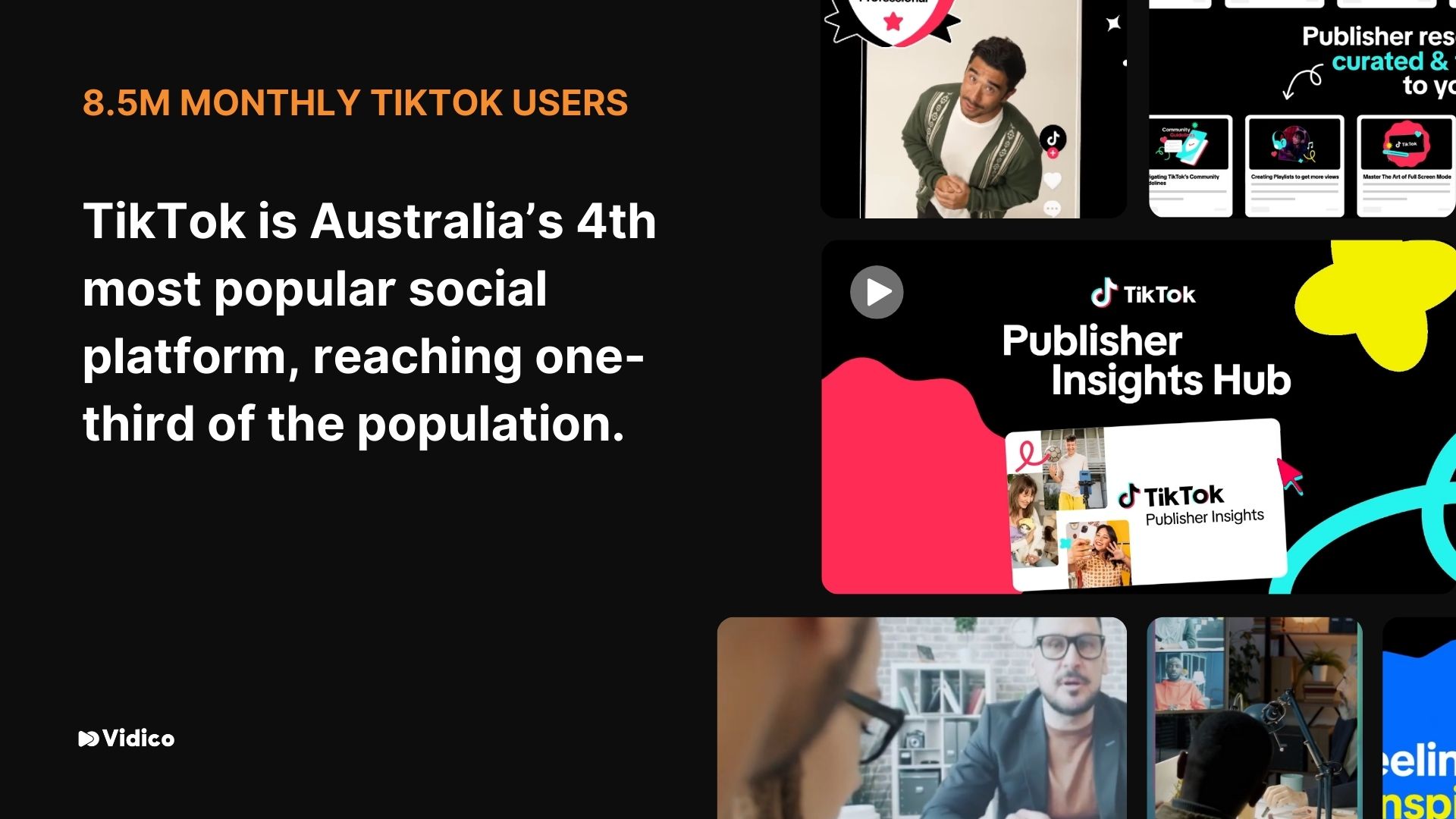 8.5 million monthly active TikTok users in Australia