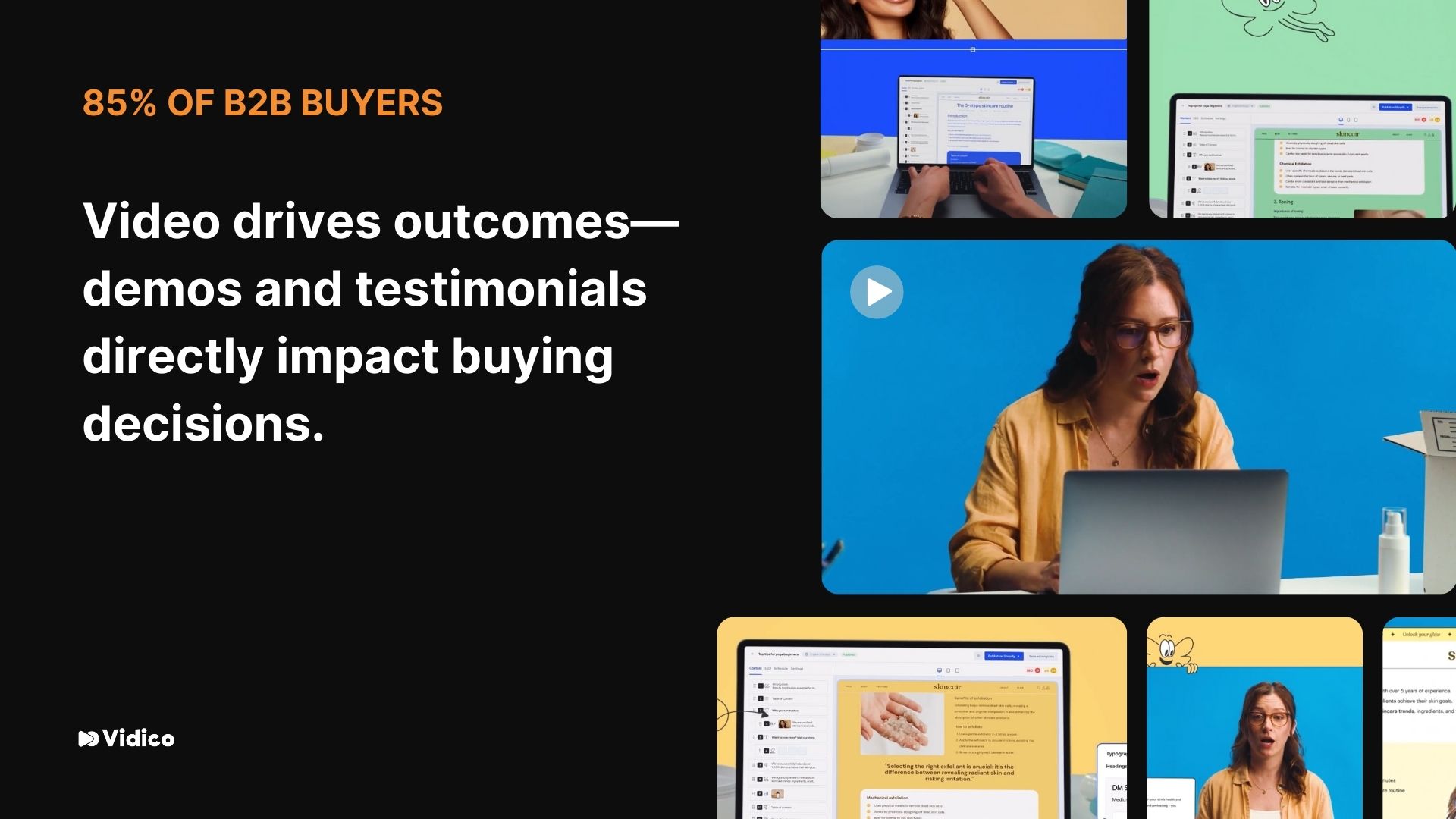 85% of B2B buyers have been convinced to purchase after watching a video