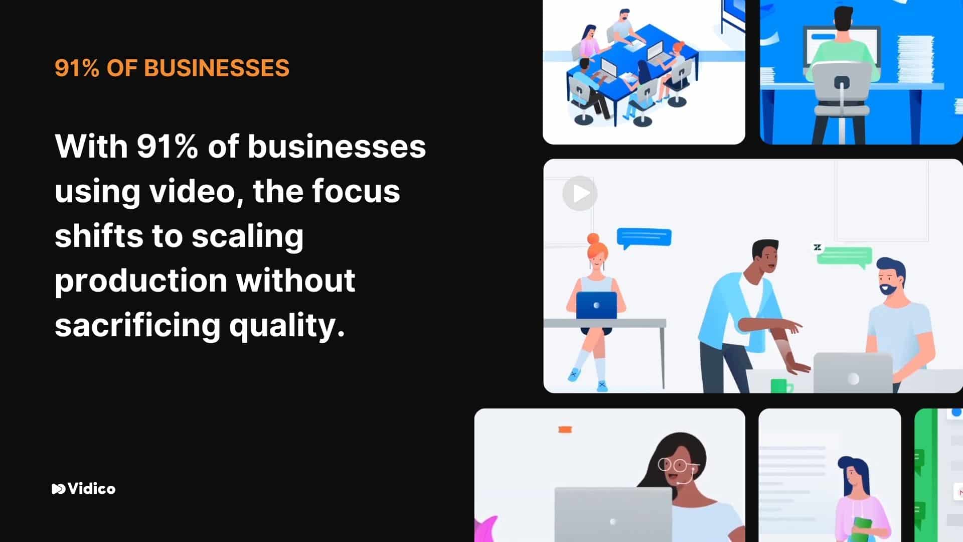 91% of businesses use video as a marketing tool