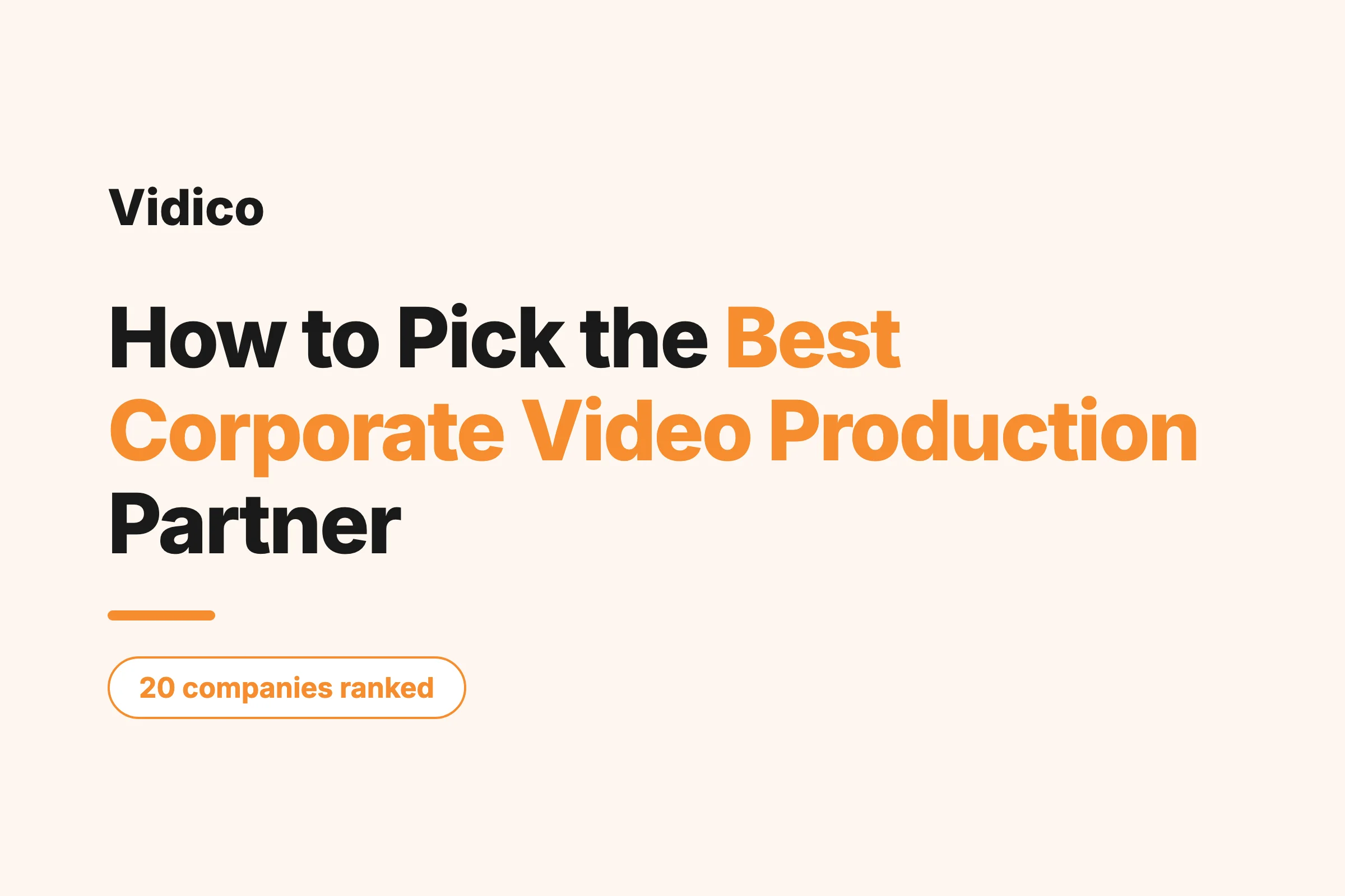 20 Best Corporate Video Production Companies (2026)
