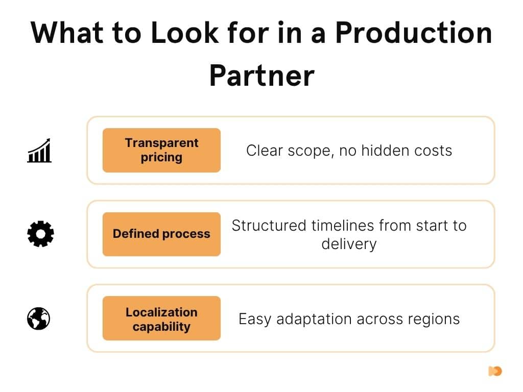 What to Look for in a Production Partner