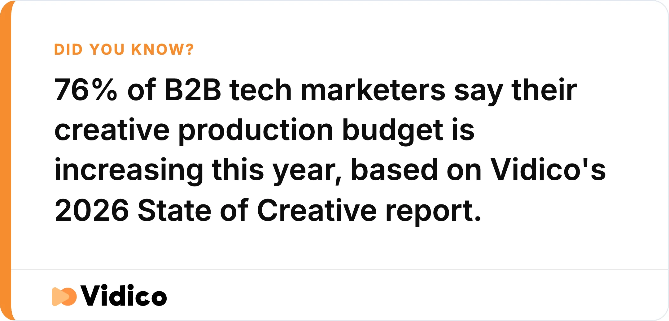 Where B2B tech creative budgets are headed in 2026. 