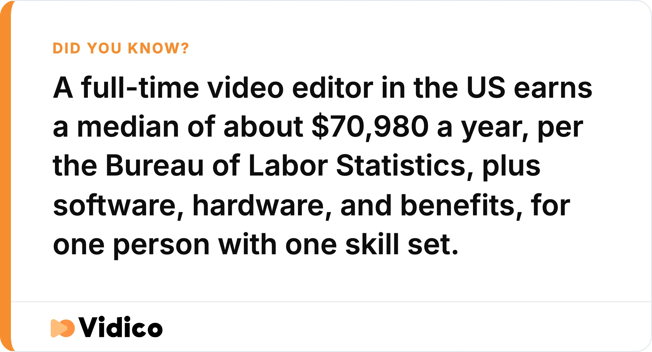What an in-house editor costs before software, hardware, and benefits. 