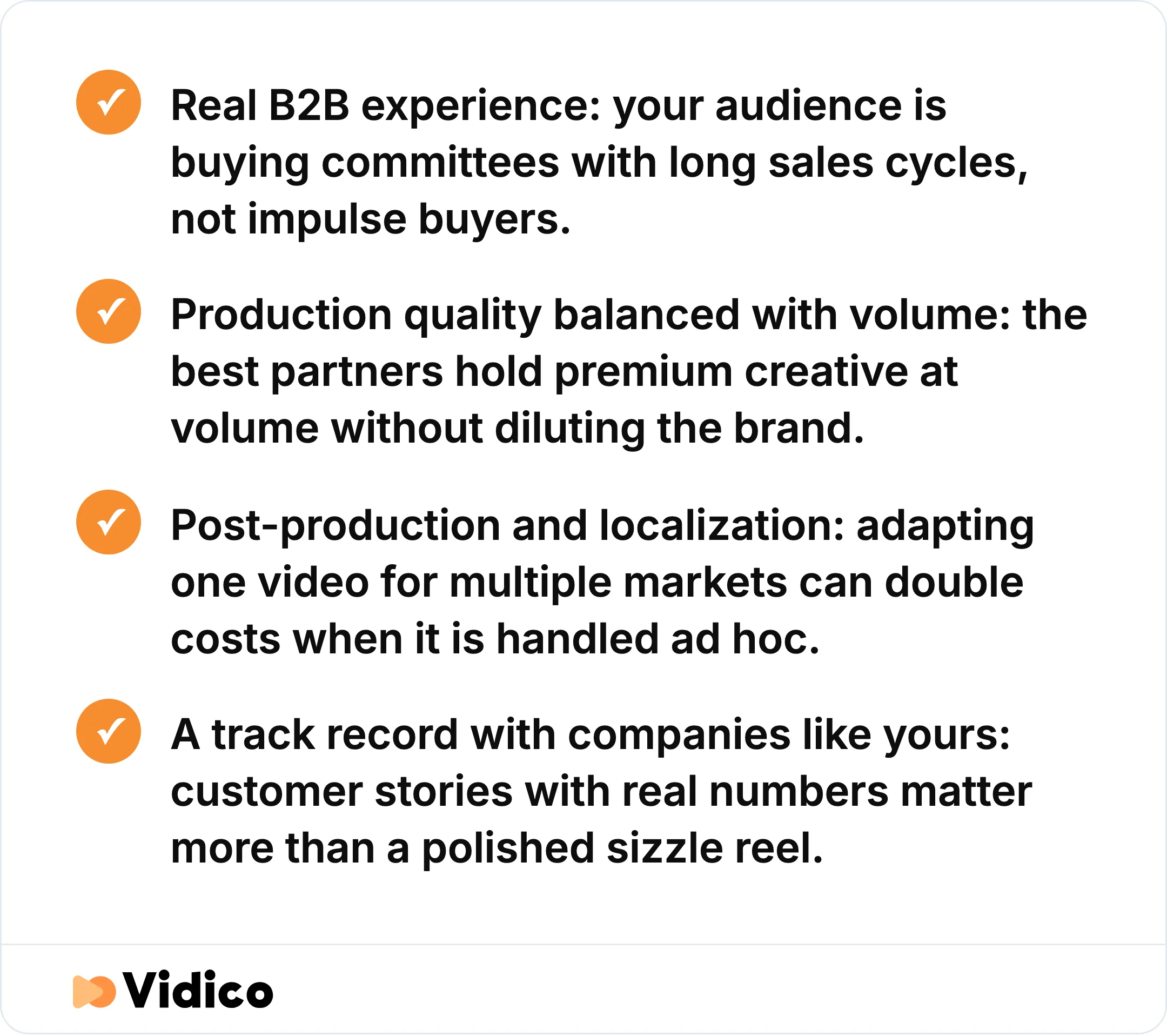 What actually separates a strong B2B video partner from the rest.