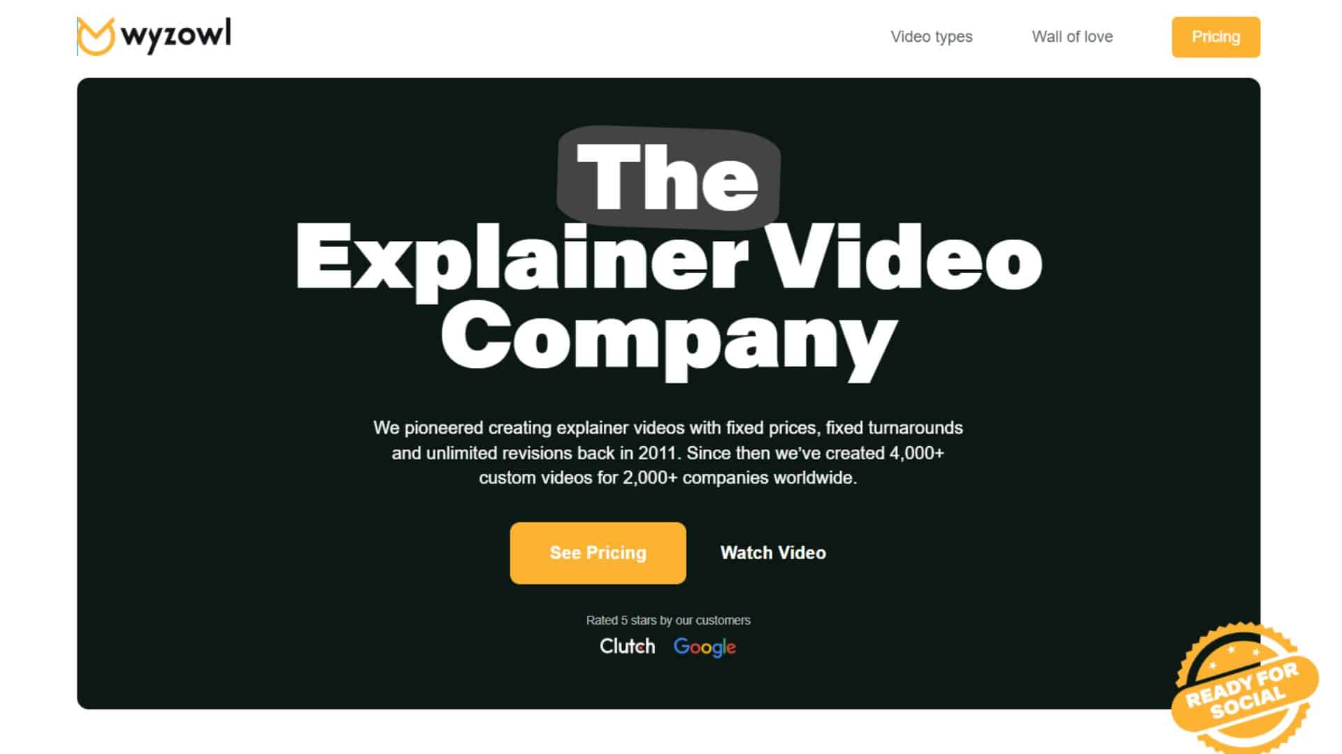 Wyzowl Website