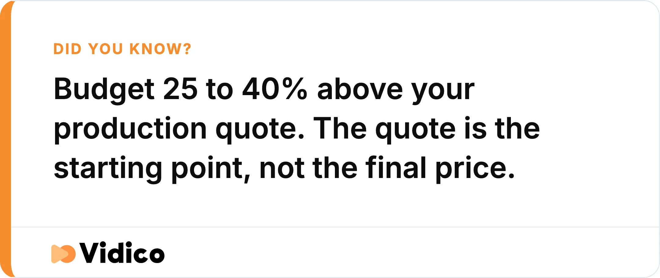 Rush timelines, scope creep, music licensing, usage rights, and extra locations are the costs that catch brands off guard, so build a 25 to 40% buffer into the budget.