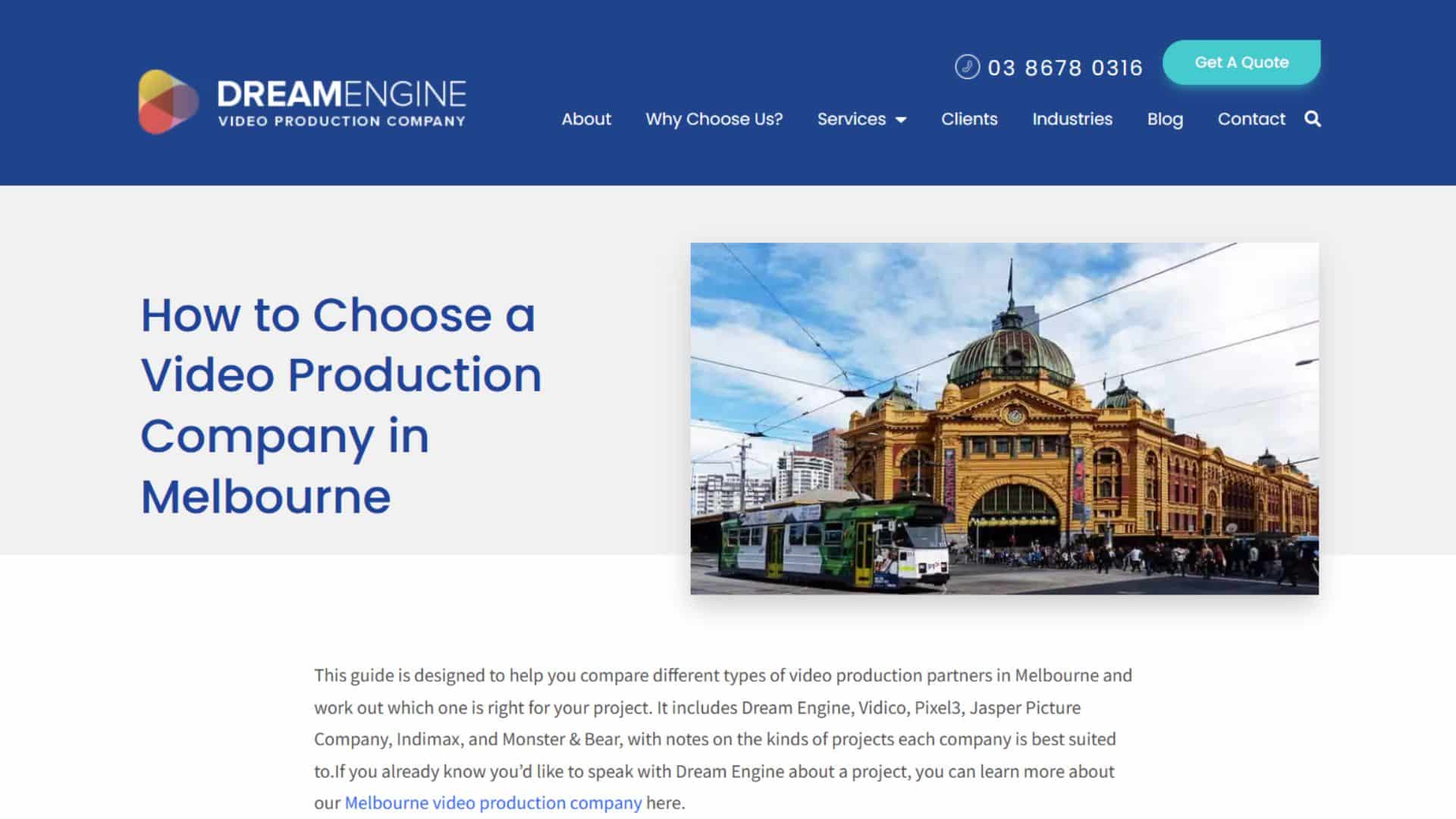 Dream Engine Website