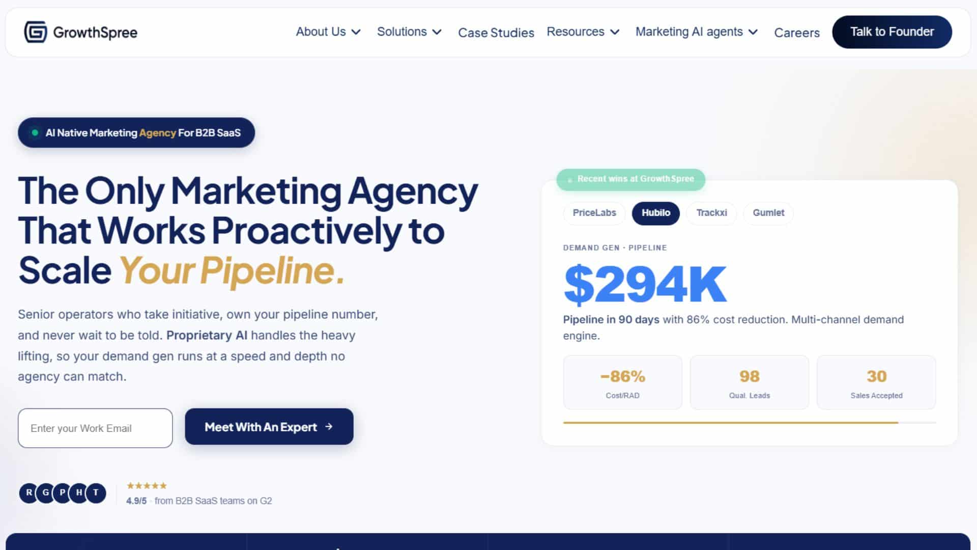 GrowthSpree Website