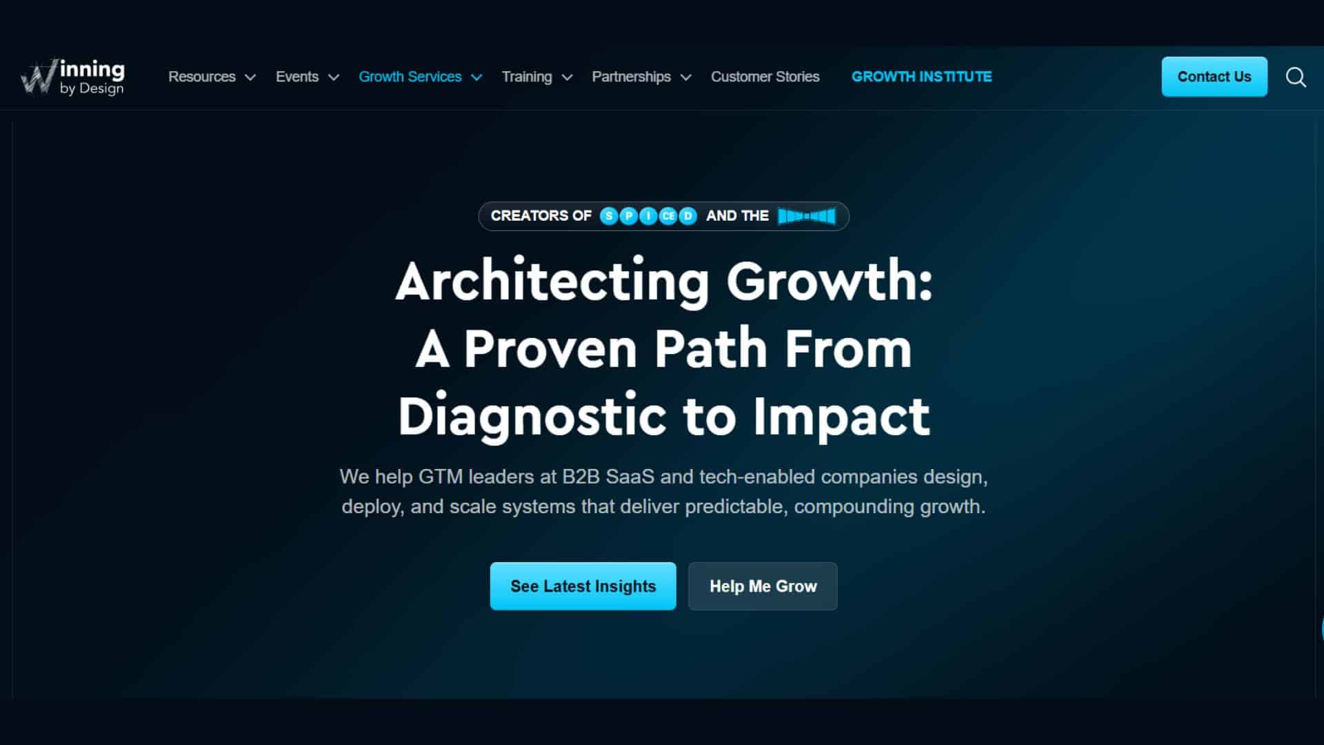Winning by Design Website