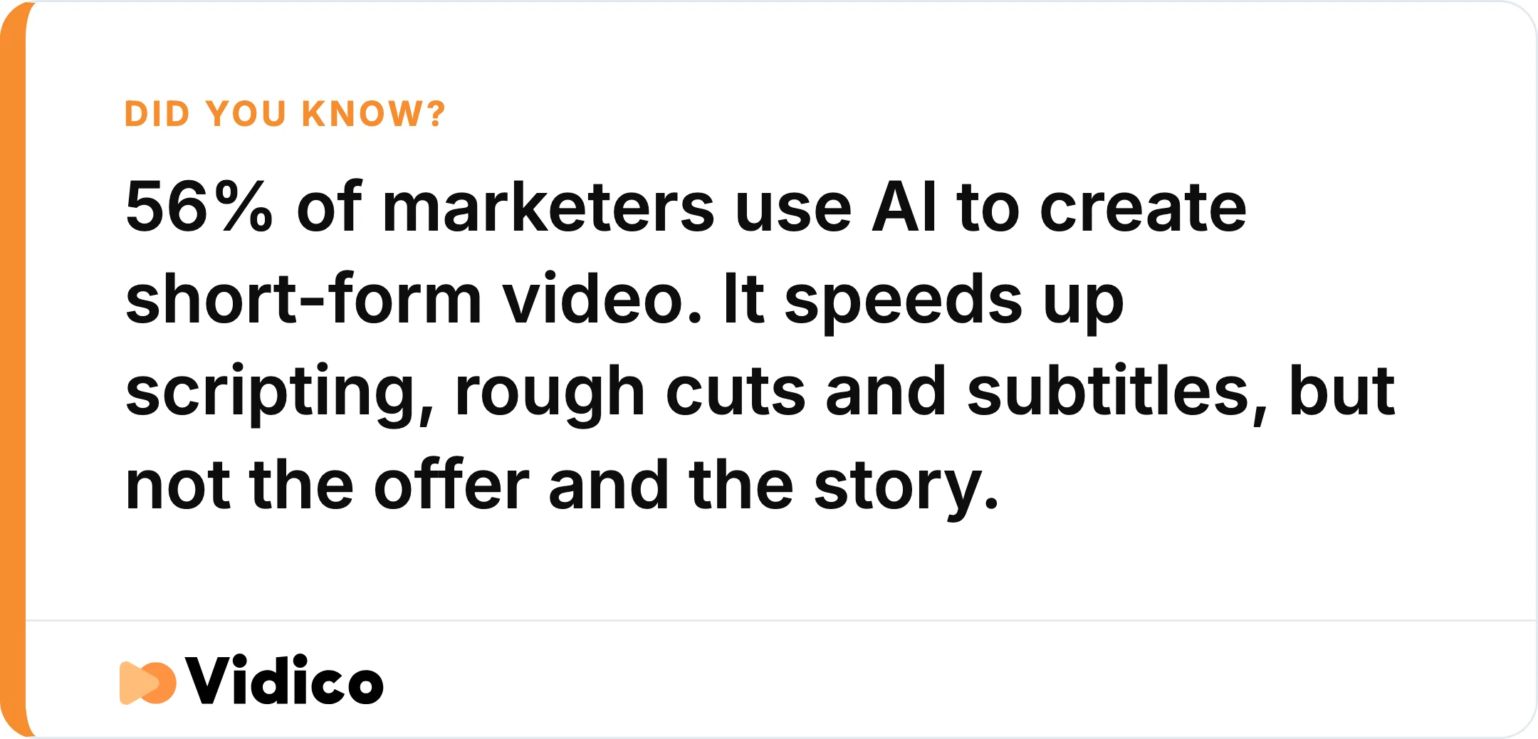 56% of marketers use AI to create short-form video, but the offer and the story still decide whether a VSL converts.
