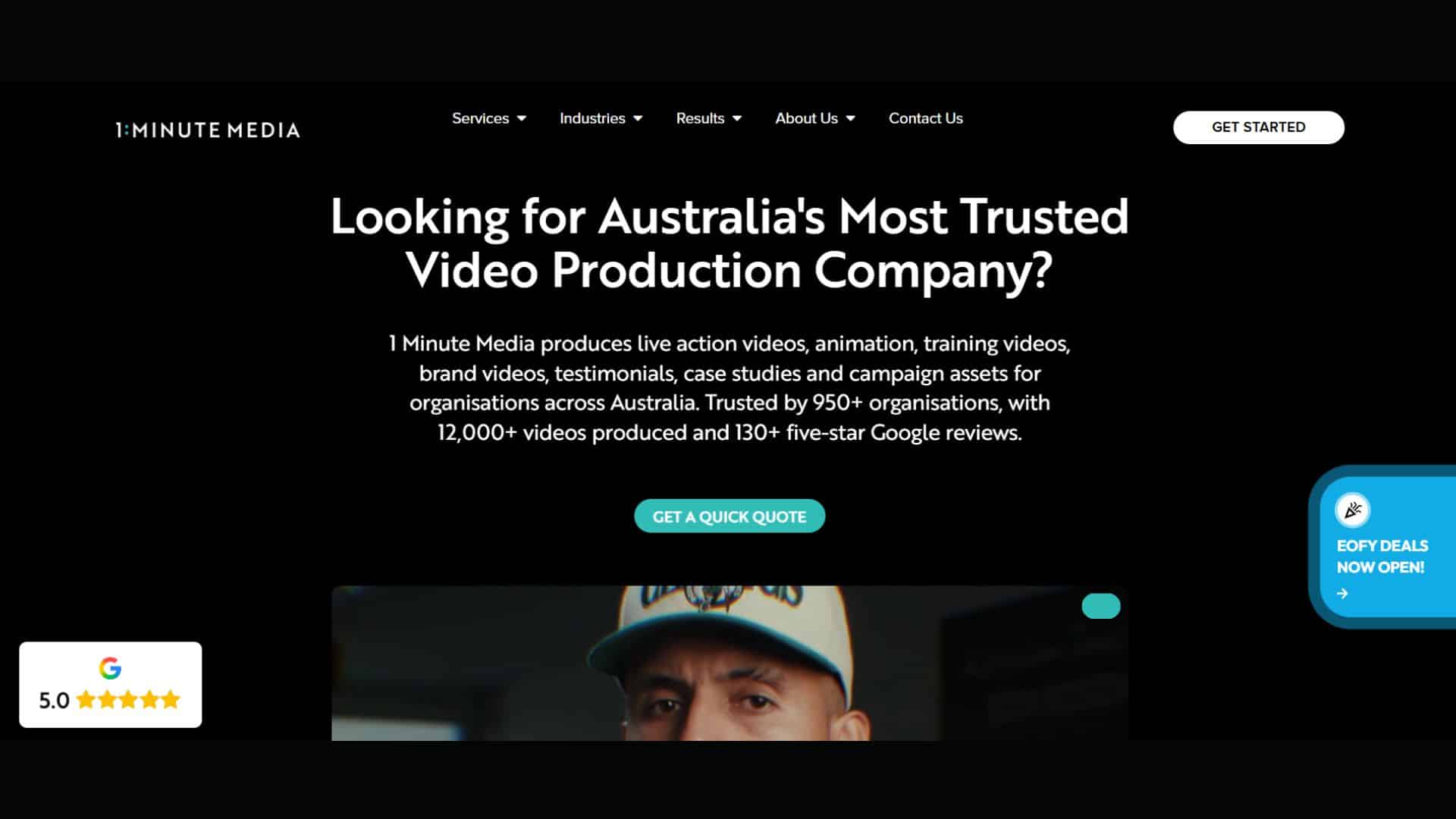 1 Minute Media Website