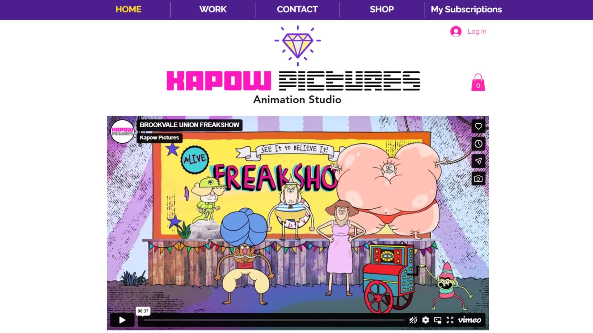 Kapow Pictures Website
