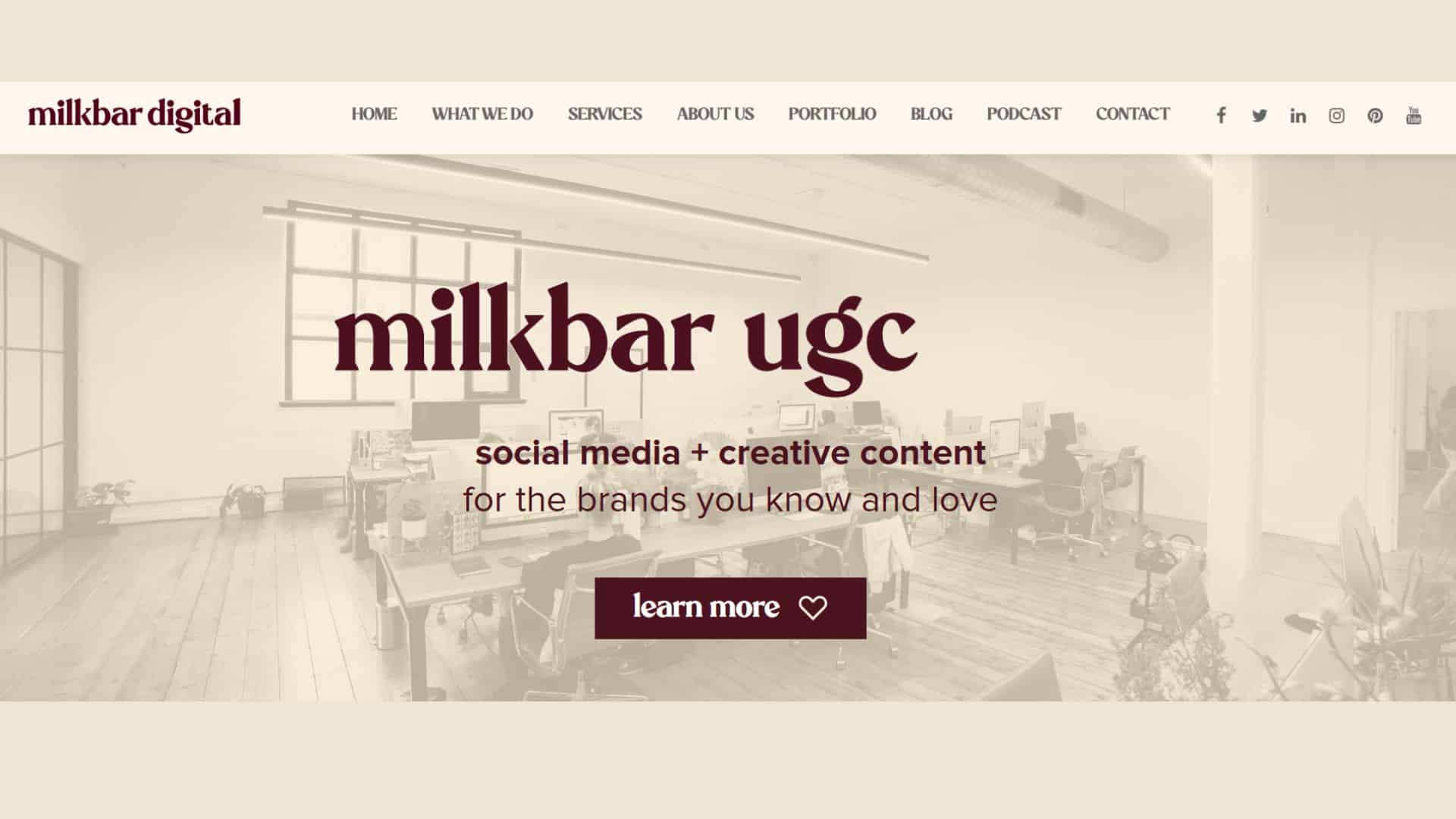 Milkbar Digital Website