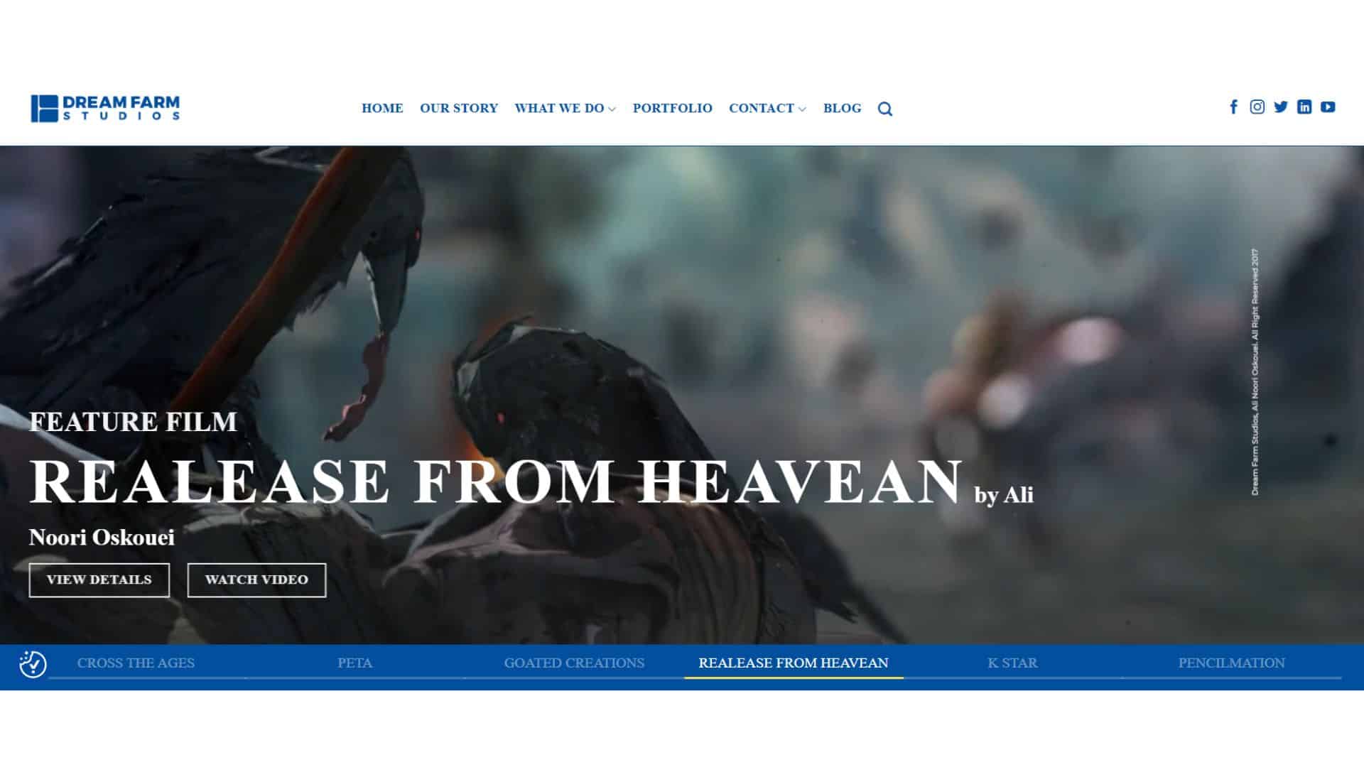 Dream Farm Studios Website