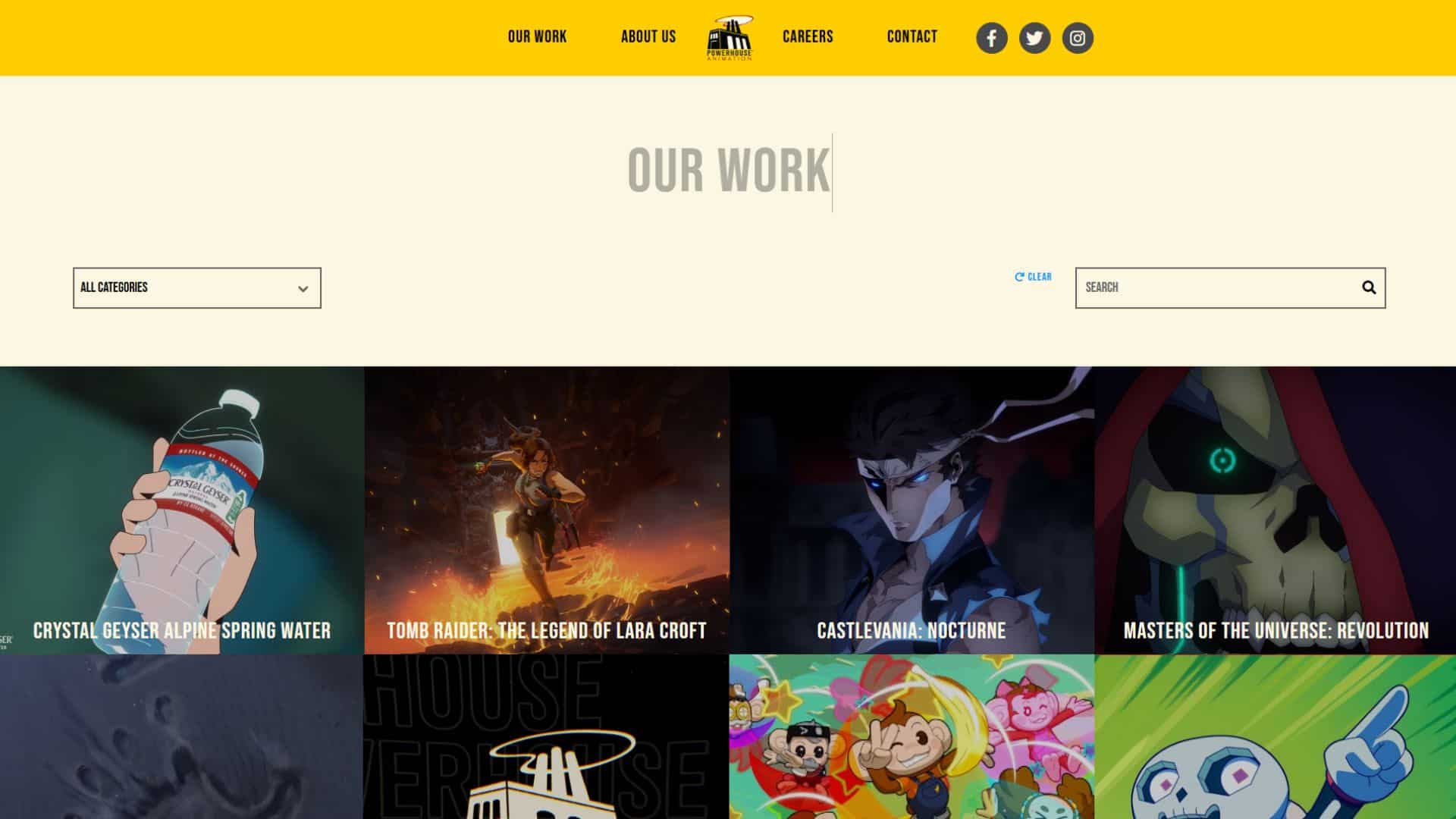 Powerhouse Animation Website