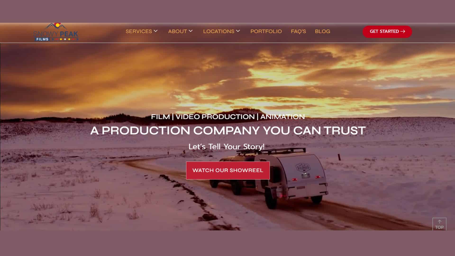 Snowy Peak Films Website