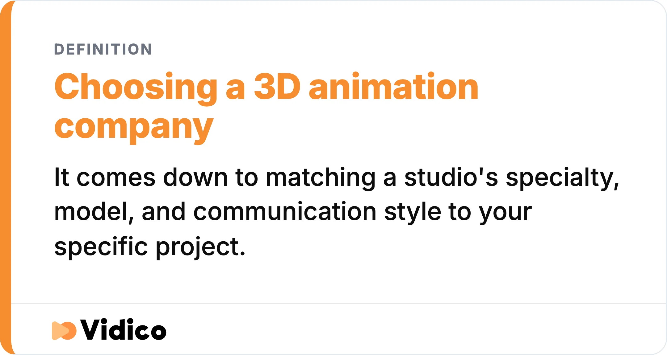 The right 3D animation studio matches your project on specialty, pricing model, and communication style.